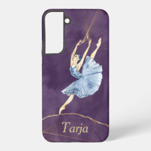 Funda Para Samsung Galaxy S22+ Samsung S22 Funda con fondo morado Ballerina