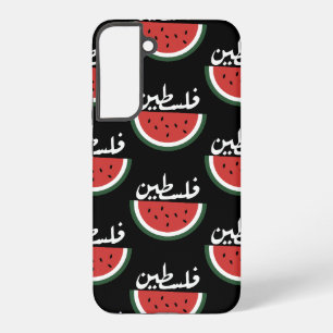 Funda Para Samsung Galaxy S22+ sandía Palestina-Palestina palabra árabe "فلسطين"