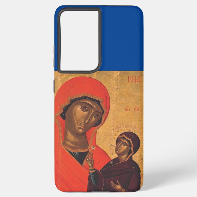 Funda Para Samsung Galaxy Santa Ana con la Virgen María (Reverso )