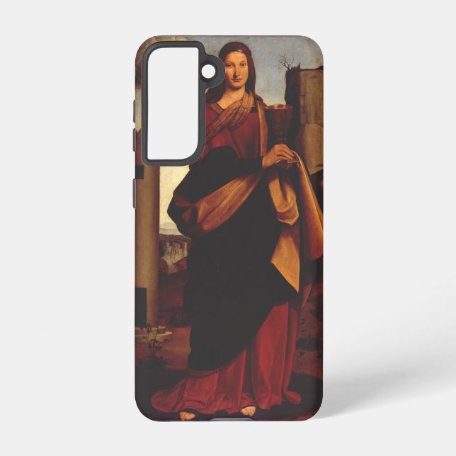 Funda Para Samsung Galaxy Santa Bárbara por Giovanni Antonio Boltraffio (Reverso )