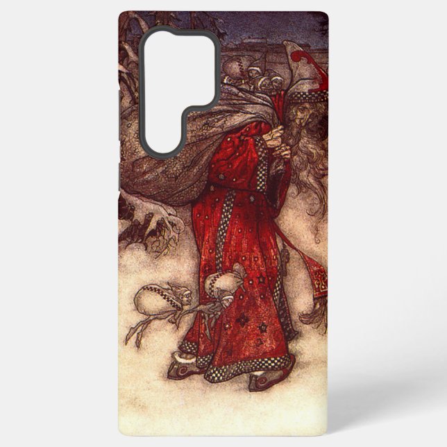 Funda Para Samsung Galaxy Santa Claus Arthur Rackham (Reverso )