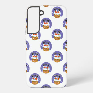 Funda Para Samsung Galaxy S22+ Santa Claus En Chimney, Nieve, Navidades, Año Nuev