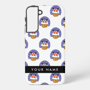 Funda Para Samsung Galaxy S22+ Santa Claus En Chimney, Nieve, Navidades, Año Nuev