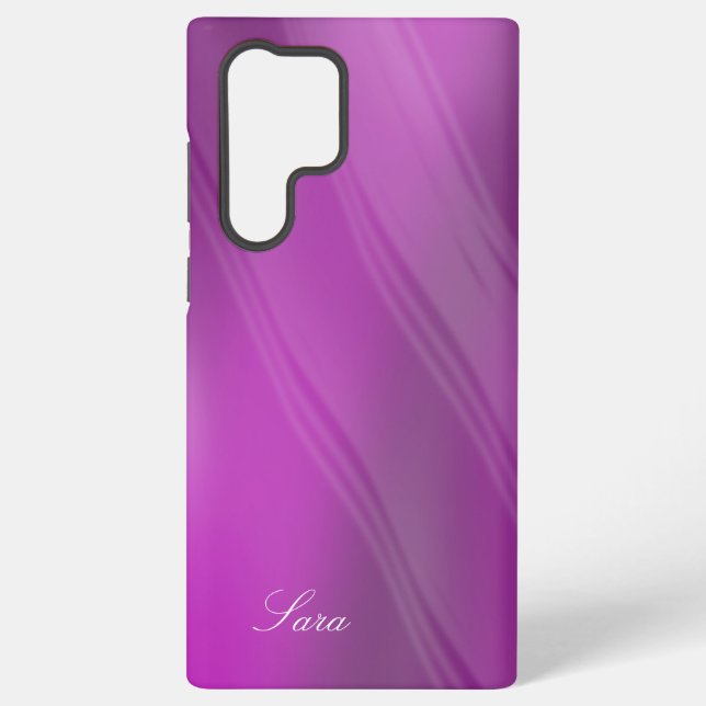 Funda Para Samsung Galaxy Sara - Plantilla para tu nombre - Púrpura (Reverso )
