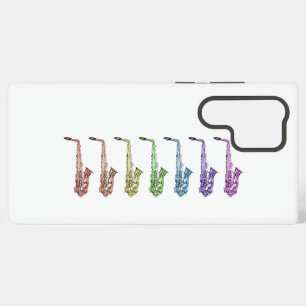 Funda Para Samsung Galaxy S22 Ultra Saxofón Alto Arcoíris