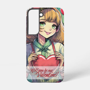 Funda Para Samsung Galaxy S22 Sé mi San Valentín al estilo manga 33419