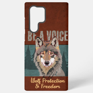 Funda Para Samsung Galaxy S22 Ultra Sé una Voz - Protección y Libertad del Lobo