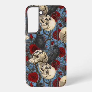 Funda Para Samsung Galaxy S22+ Secreto del cuervo. Ilustración gótica oscura y so