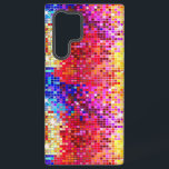 Funda Para Samsung Galaxy S22 Ultra Secuencias metálicas coloridas parecen espejos dis<br><div class="desc">La famosa y brillante secuencia metálica parece un fondo de espejo disco de varios colores. Los espejos de la discoteca Retro 70 están decorados con el bling y los chispas. Busque este diseño en muchos tonos. Se puede solicitar el color morado, azul, verde y rosa en el color favorito. Es...</div>
