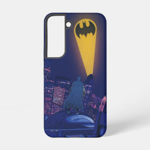 Funda Para Samsung Galaxy S22 Señal de murciélago sobre Gotham