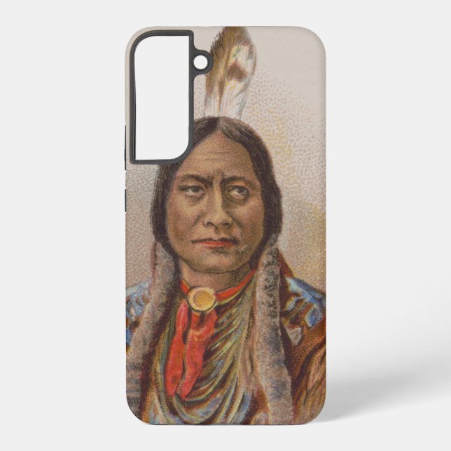 Funda Para Samsung Galaxy Señales de humo: El jefe indio lakota está sentado (Reverso )