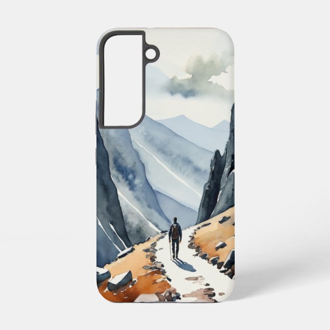 Funda Para Samsung Galaxy Senderismo Naturaleza Montañas silvestres (Reverso )