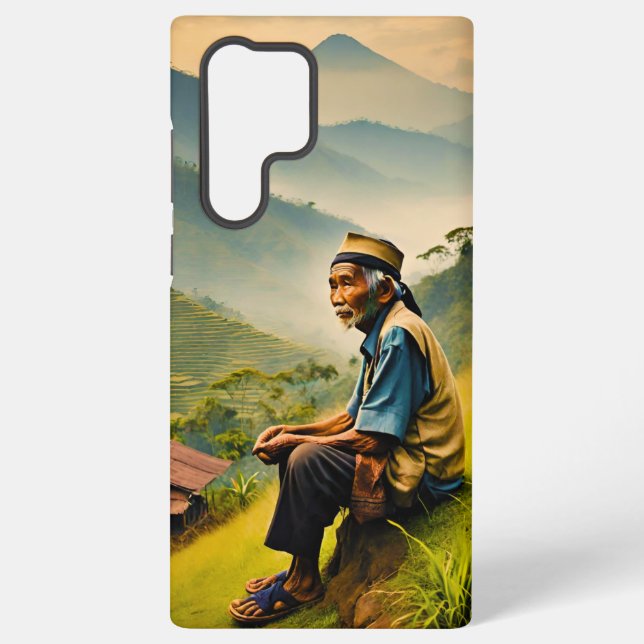 Funda Para Samsung Galaxy Sentado en Serenidad (Reverso )