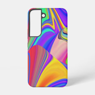 Funda Para Samsung Galaxy S22 Sentimiento de verano, Arte de arcoíris 3D abstrac