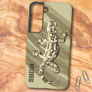 Funda Para Samsung Galaxy S22 Sepia Tone Mosaic Gecko Nombre de plantilla