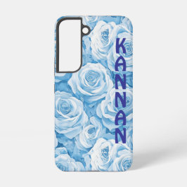 Funda Para Samsung Galaxy S22 Serene Blue Blooms