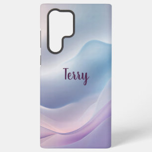 Funda Para Samsung Galaxy S22 Ultra Serene Pastel Waves Resumen Arte Fluido Minimalist
