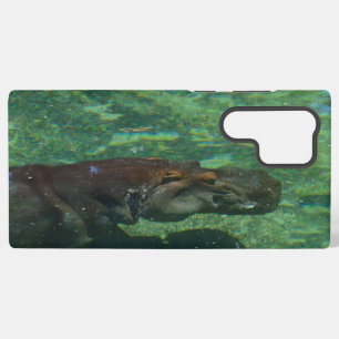 Funda Para Samsung Galaxy S22 Ultra "Serenidad Sumergida: Un Hipopótamo Nadando con Gr