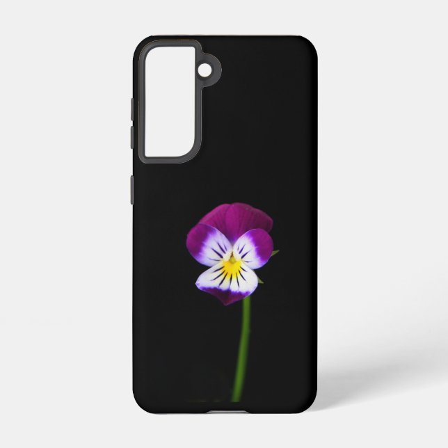 Funda Para Samsung Galaxy Sgcna de flores violet (Reverso )