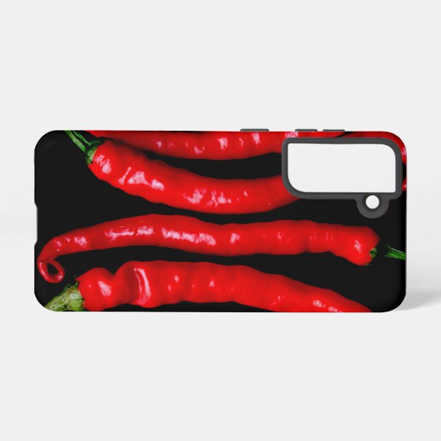 Funda Para Samsung Galaxy Sgcnm de cuatro Chilies rojas (Reverso Horizontal)