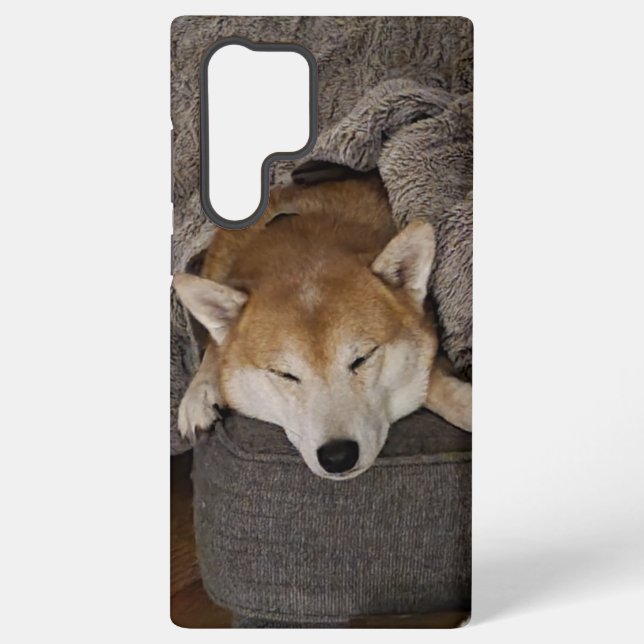 Funda Para Samsung Galaxy Shiba Inu durmiendo (Reverso )