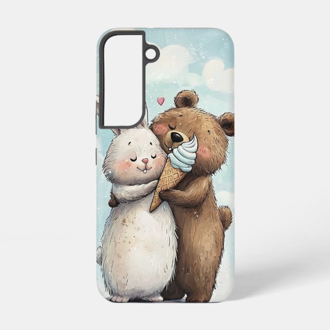 Funda Para Samsung Galaxy Shiba y Sakura (Reverso )