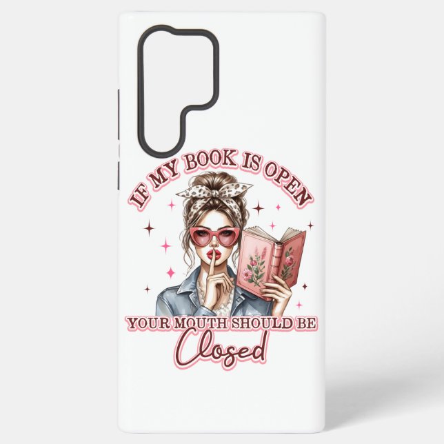 Funda Para Samsung Galaxy Si Mi Libro Está Abierto... (Reverso )