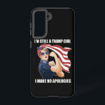 Funda Para Samsung Galaxy S21 Sigo siendo Chica de Trump, no pido disculpas a Tr<br><div class="desc">Sigo siendo Chica de Trump No pido disculpas a las mujeres de Trump 2024 Sigo siendo Chica de Trump No pido disculpas a Trump 2024</div>