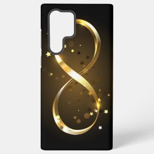 Funda Para Samsung Galaxy S22 Ultra Símbolo de infinito dorado
