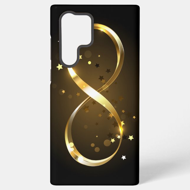 Funda Para Samsung Galaxy Símbolo de infinito dorado (Reverso )