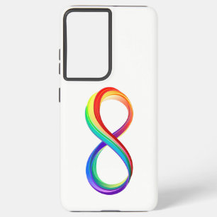 Funda Para Samsung Galaxy S21+ Símbolo infinito arcoiris en capas