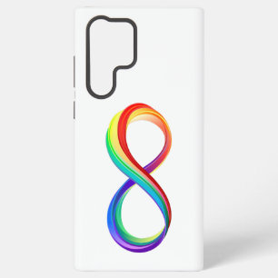 Funda Para Samsung Galaxy S22 Ultra Símbolo infinito arcoiris en capas