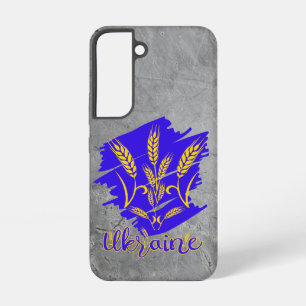 Funda Para Samsung Galaxy S22 Símbolo nacional ucraniano tryzub hecho de espiga 