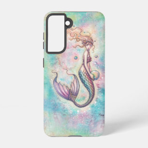 Funda Para Samsung Galaxy S21 Sirena Arcoíris por Molly Harrison Arte Fantástico