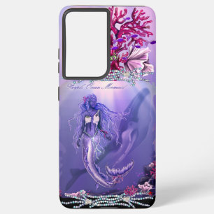 Funda Para Samsung Galaxy S21+ Sirena del Océano Púrpura 