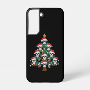 Funda Para Samsung Galaxy S22 Skeleton Santa del árbol de Navidad Pajama