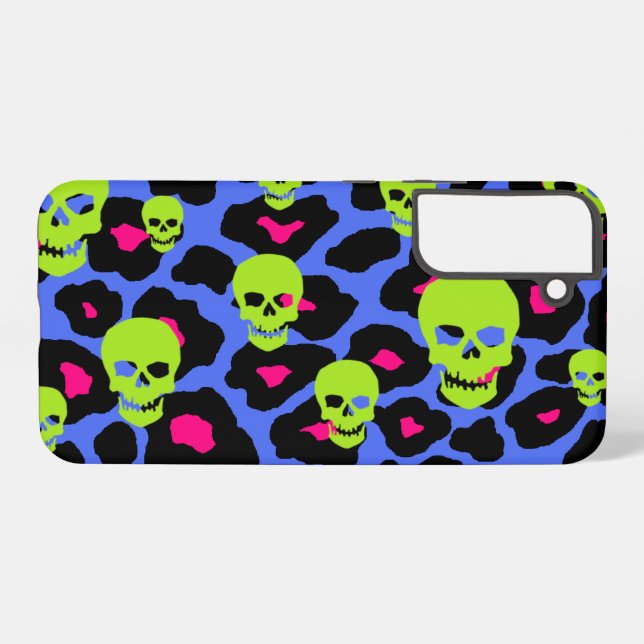 Funda Para Samsung Galaxy Skully Mod Leopard (Reverso Horizontal)