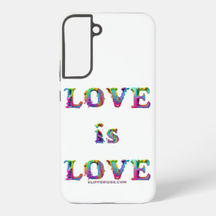 Funda Para Samsung Galaxy S22+ SlipperyJoe el amor es amor goteando derretido din