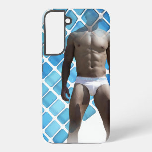Funda Para Samsung Galaxy S22+ SlipperyJoe hombre musculoso abdominales definidos