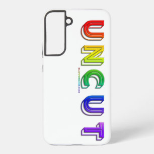 Funda Para Samsung Galaxy S22+ SlipperyJoe sin cortar vibrante animado neón arcoí