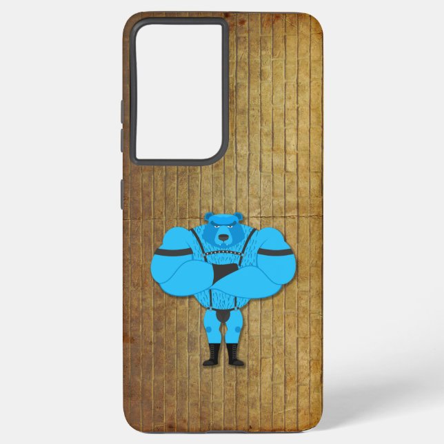 Funda Para Samsung Galaxy SlipperyJoe's gay musgo personalizado thong leathe (Reverso )