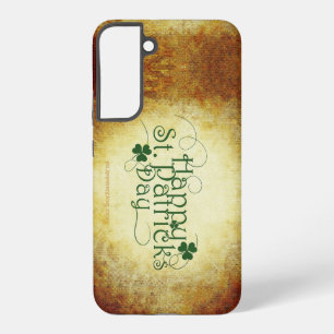 Funda Para Samsung Galaxy S22+ SlipperyJoe's Happy St. Patrick's Day 3-leaf c