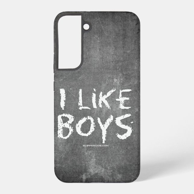 Funda Para Samsung Galaxy SlipperyJoe's I Like Boys sucia tiza la oscuridad (Reverso )