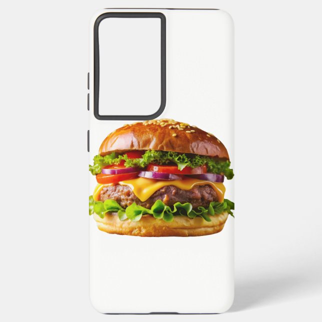 Funda Para Samsung Galaxy SlipperyJoe's mouthwatering cheeseburger crispy ba (Reverso )