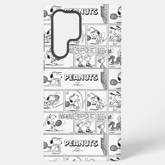 Funda Para Samsung Galaxy Snoopy Juega Al Tenis (Reverso )