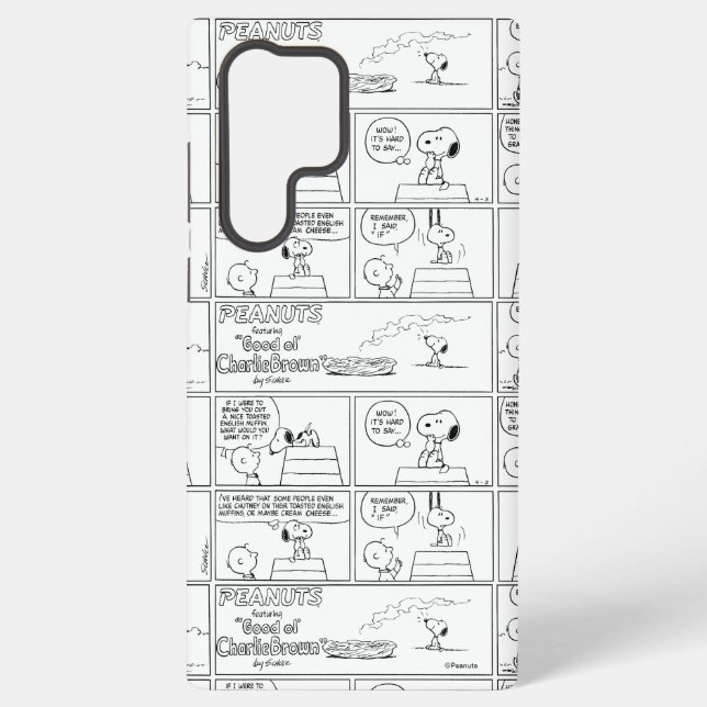 Funda Para Samsung Galaxy Snoopy y Charlie Brown | Muffin inglés (Reverso )