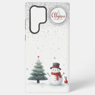 Funda Para Samsung Galaxy S22 Ultra Snowman y Evergreen