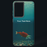 Funda Para Samsung Galaxy S21 Ultra Sockeye Salmon<br><div class="desc">Un salmón de soplo macho, bajo el agua, con la coloración roja, cojeó hacia atrás y enganchó el hocico característico del desove. Personalizar agregando su propio texto. El salmón de soca (Oncorhynchus nerka), también conocido como salmón rojo, se encuentra en el Océano Pacífico Norte y en los ríos que se...</div>