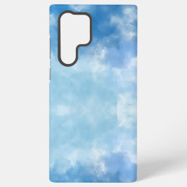 Funda Para Samsung Galaxy S22 Ultra Soft Blue Sky Watercolor Cloud iPhone Case