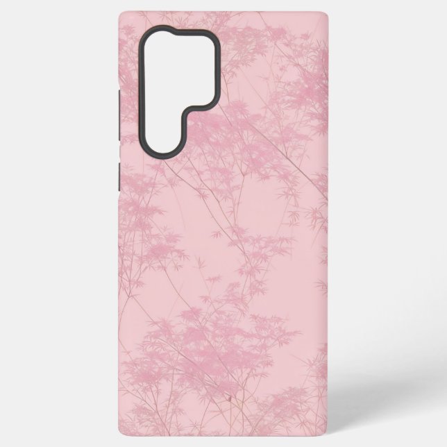 Funda Para Samsung Galaxy Soft Pink Bamboo Grove Pattern Phone Case (Reverso )